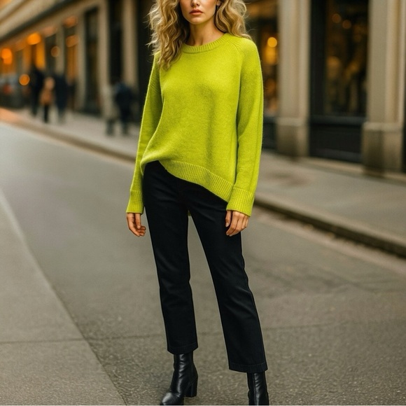 ACNE STUDIOS Rakel Neon Angora Sweater - Picture 1 of 10